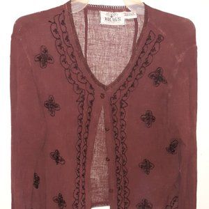 Bhag's Button Down Embroidered Top